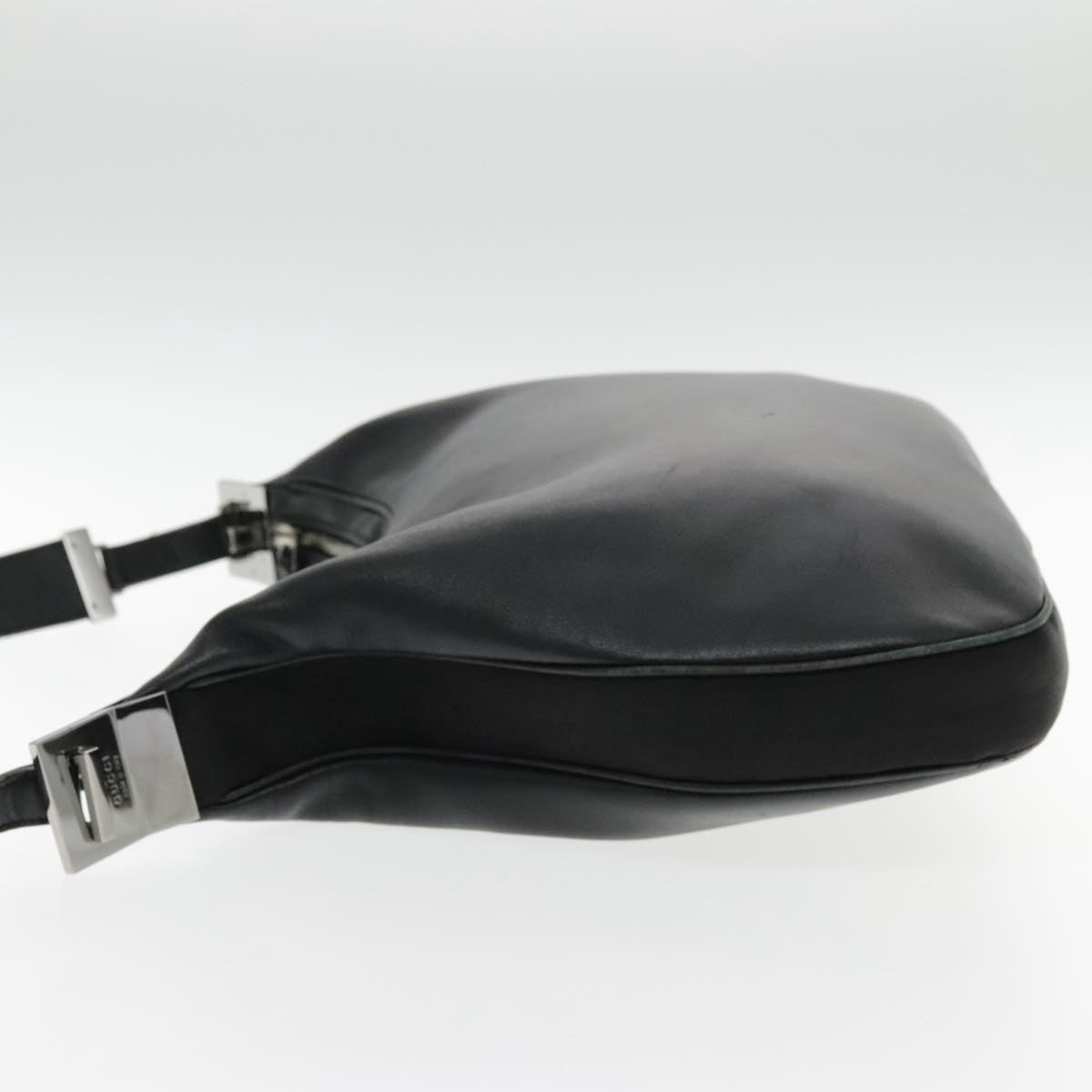 Gucci Hobo Black Leather Shoulder Bag ()