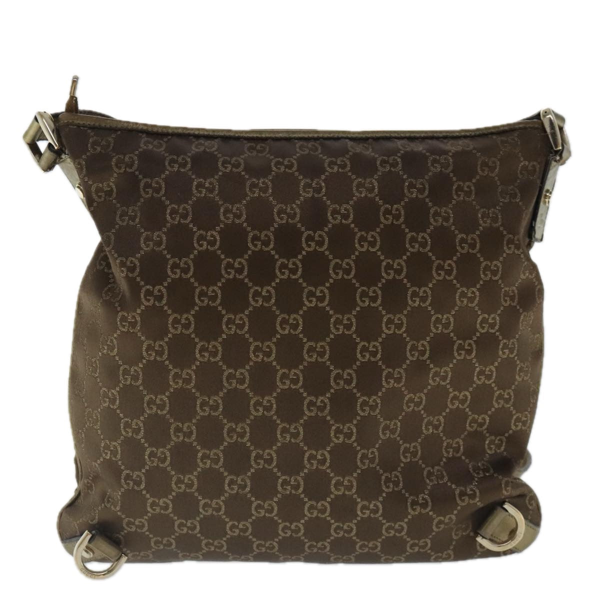 Gucci Abbey Brown Canvas Shoulder Bag ()