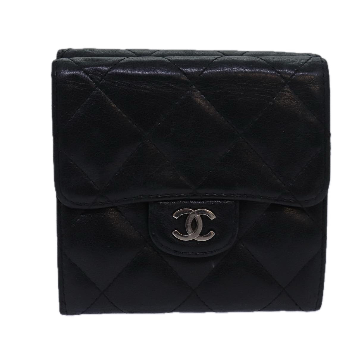 Chanel Timeless Black Leather Wallet  ()