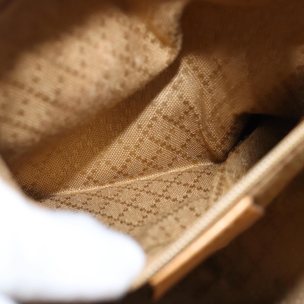 Gucci Bamboo Yellow Leather Backpack Bag ()