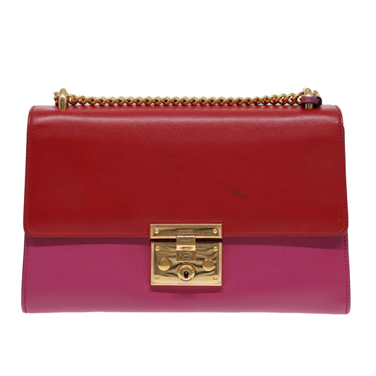 Gucci Padlock Red Leather Shoulder Bag ()