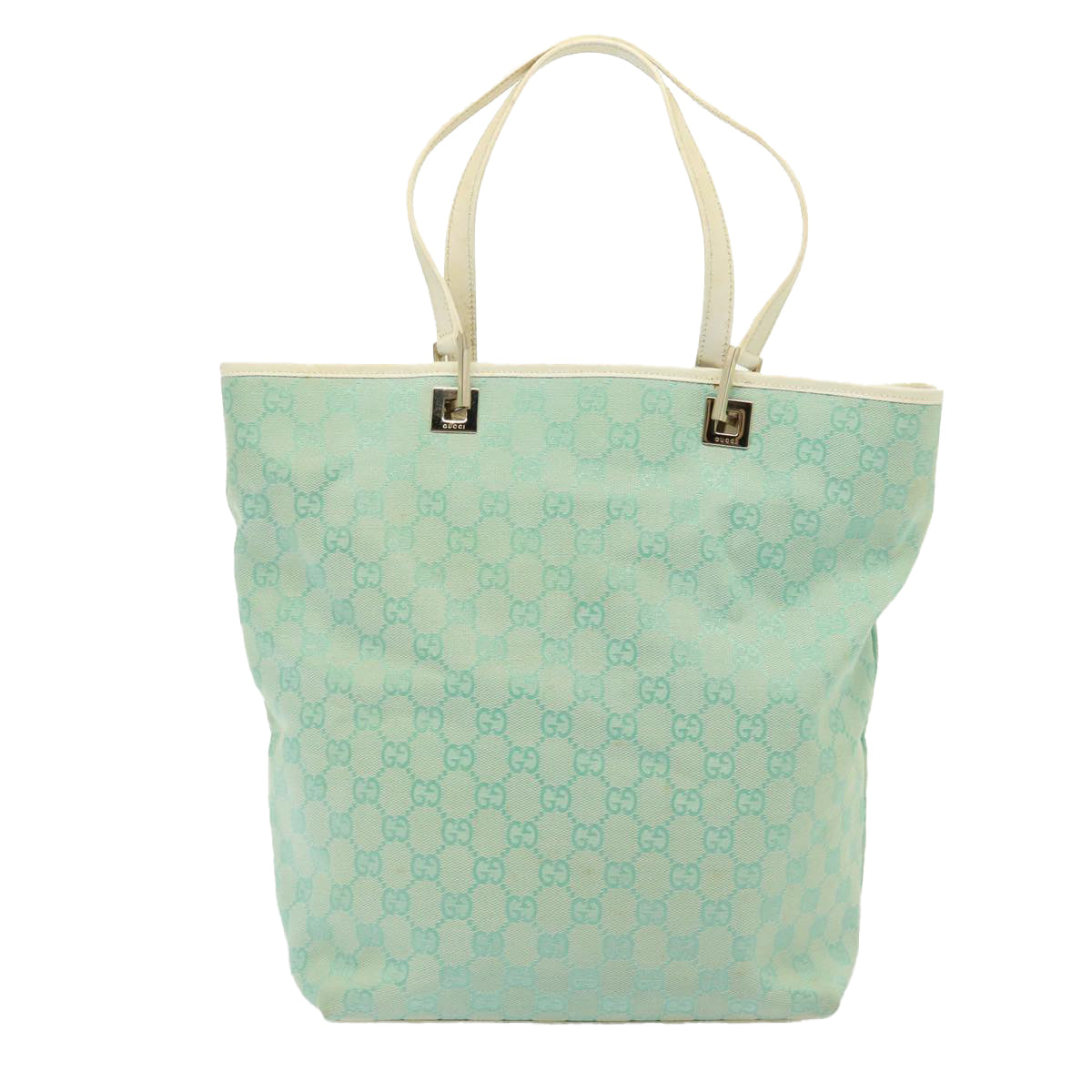 Gucci Gg Canvas Blue Canvas Shoulder Bag ()