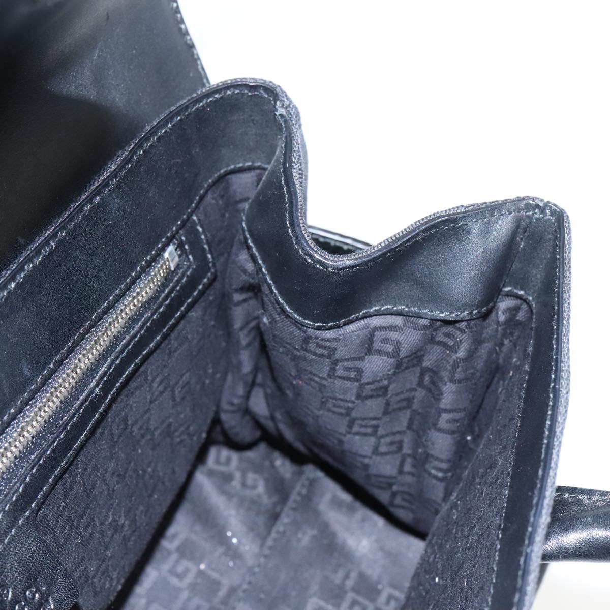 Gucci Interlocking Black Leather Handbag ()