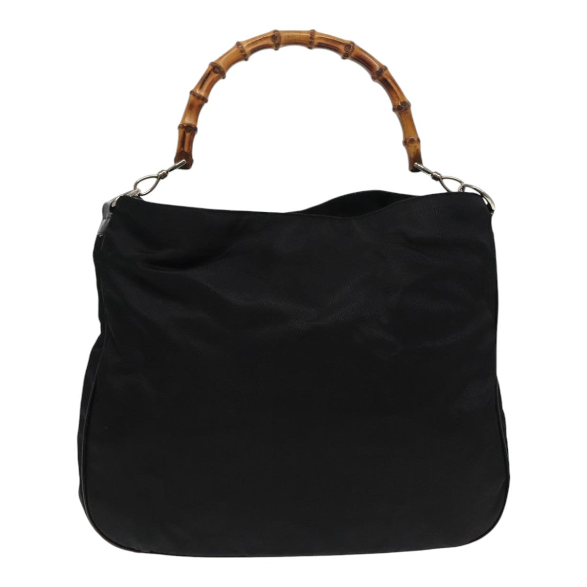 Gucci Bamboo Black Synthetic Handbag ()
