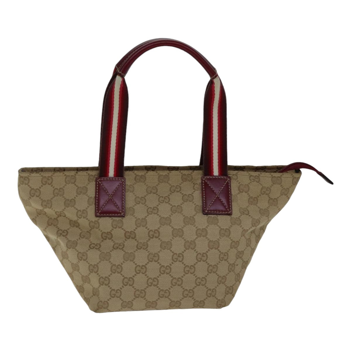 Gucci Sherry Beige Canvas Shoulder Bag ()