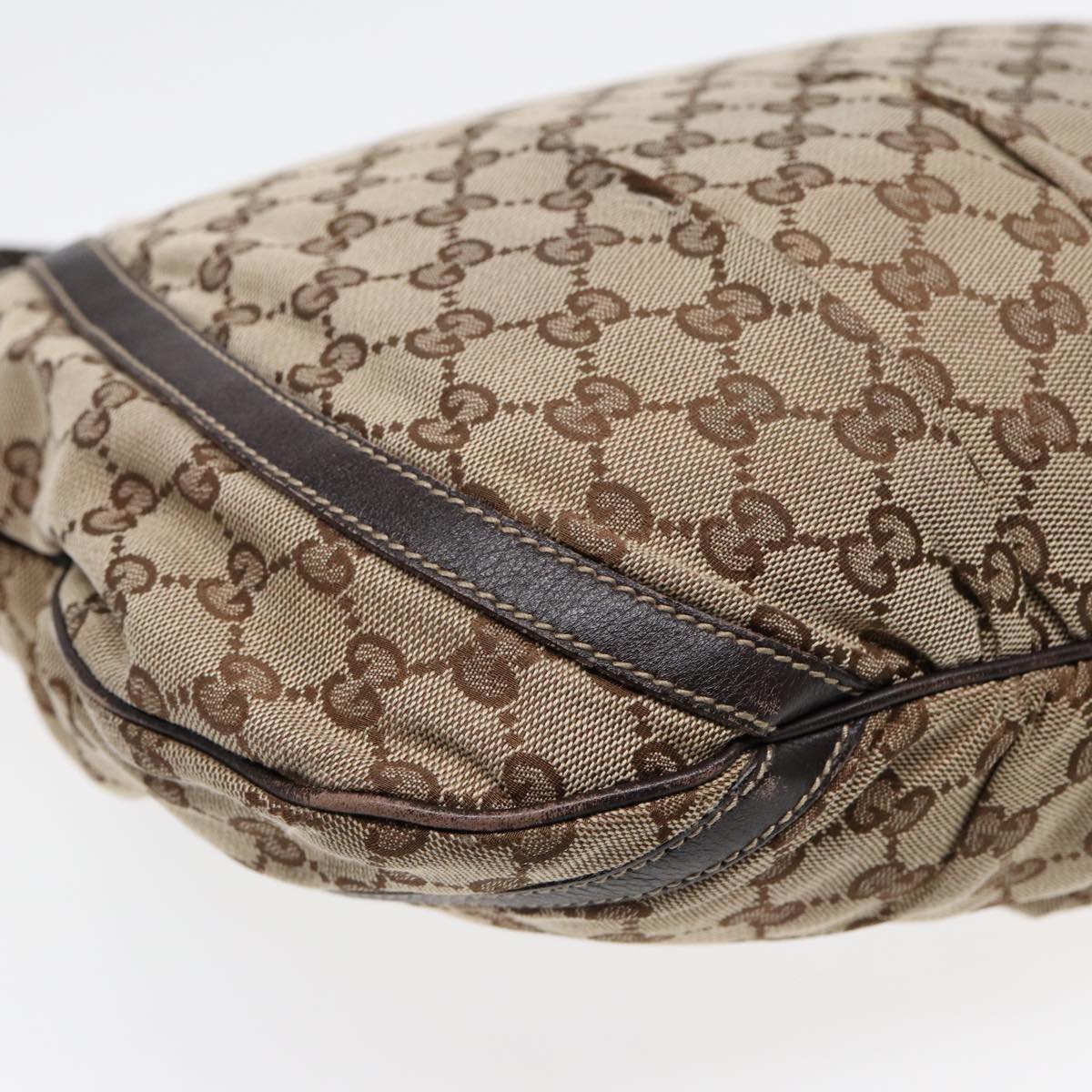 Gucci Abbey Brown Canvas Shoulder Bag ()