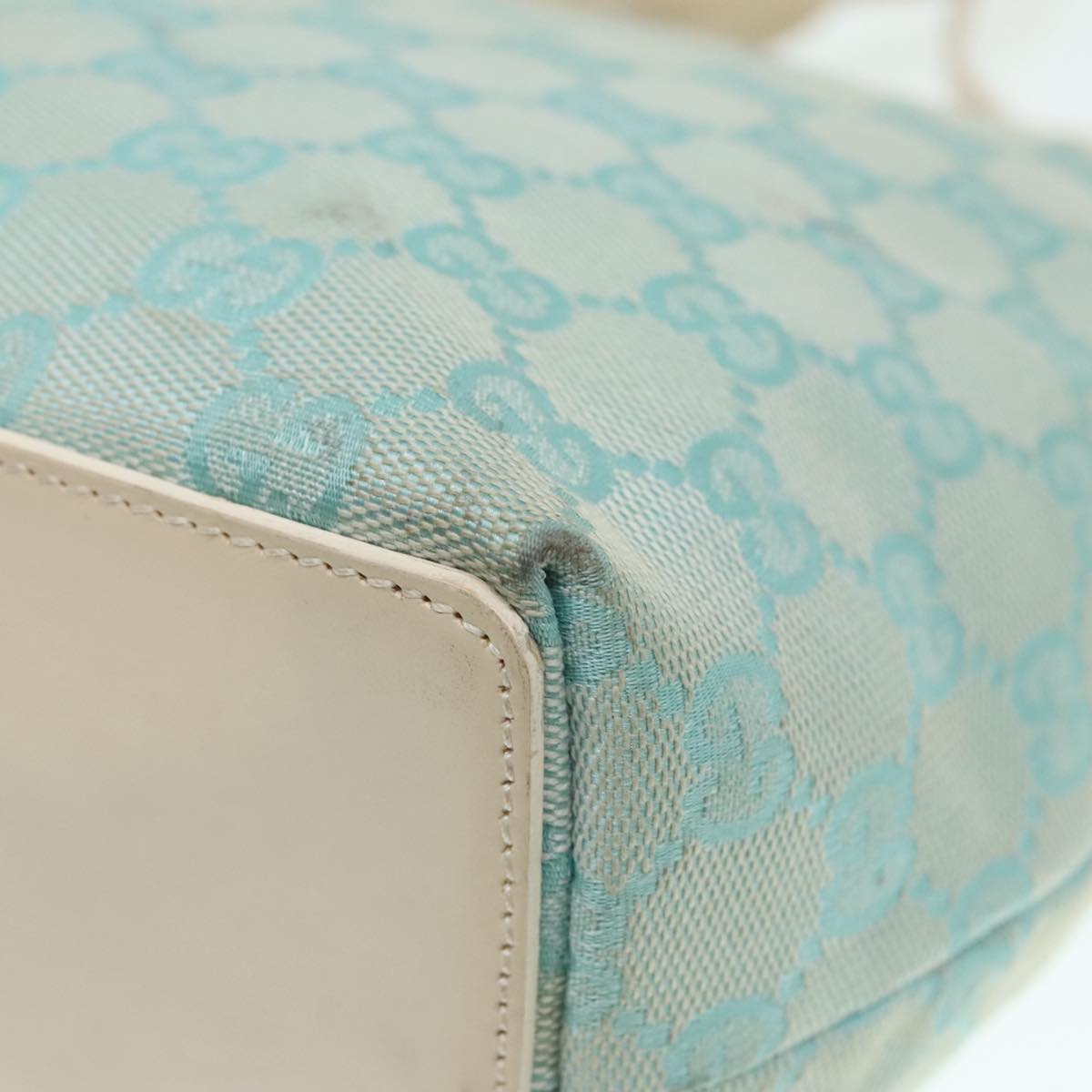 Gucci Blue Canvas Tote Bag ()