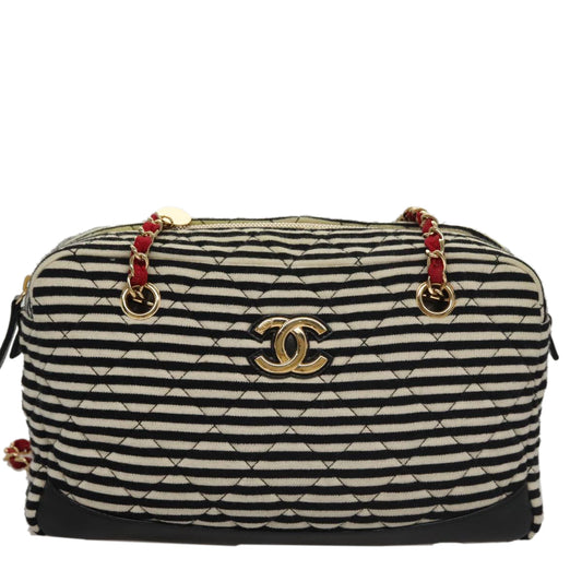 Chanel Cc Multicolour Cotton Shoulder Bag ()
