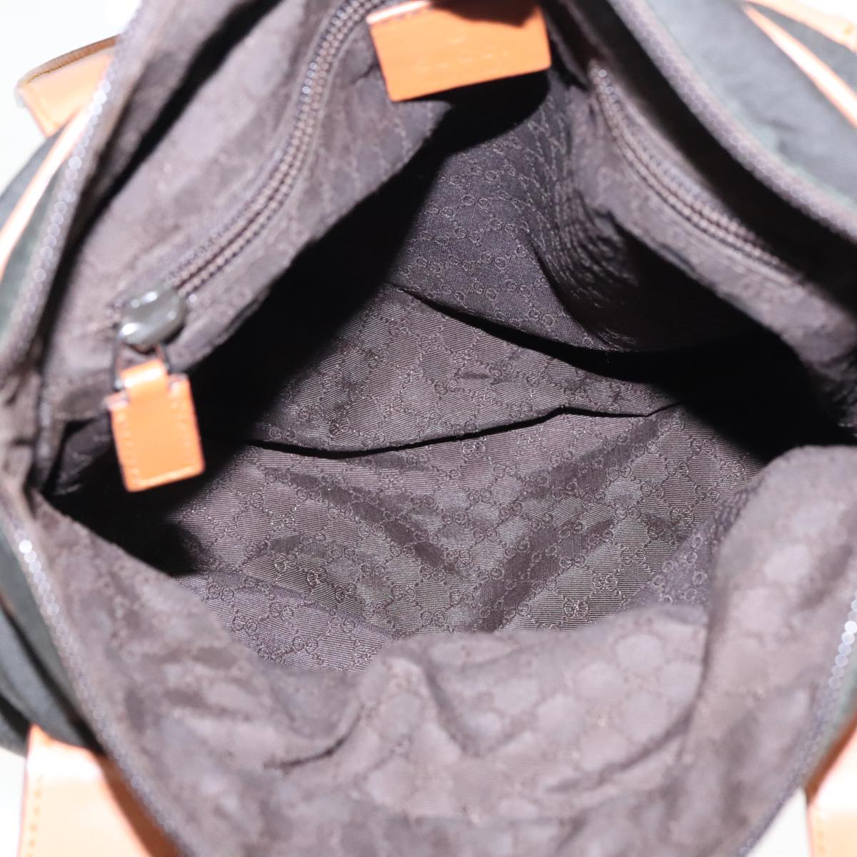 Gucci Khaki Canvas Tote Bag ()