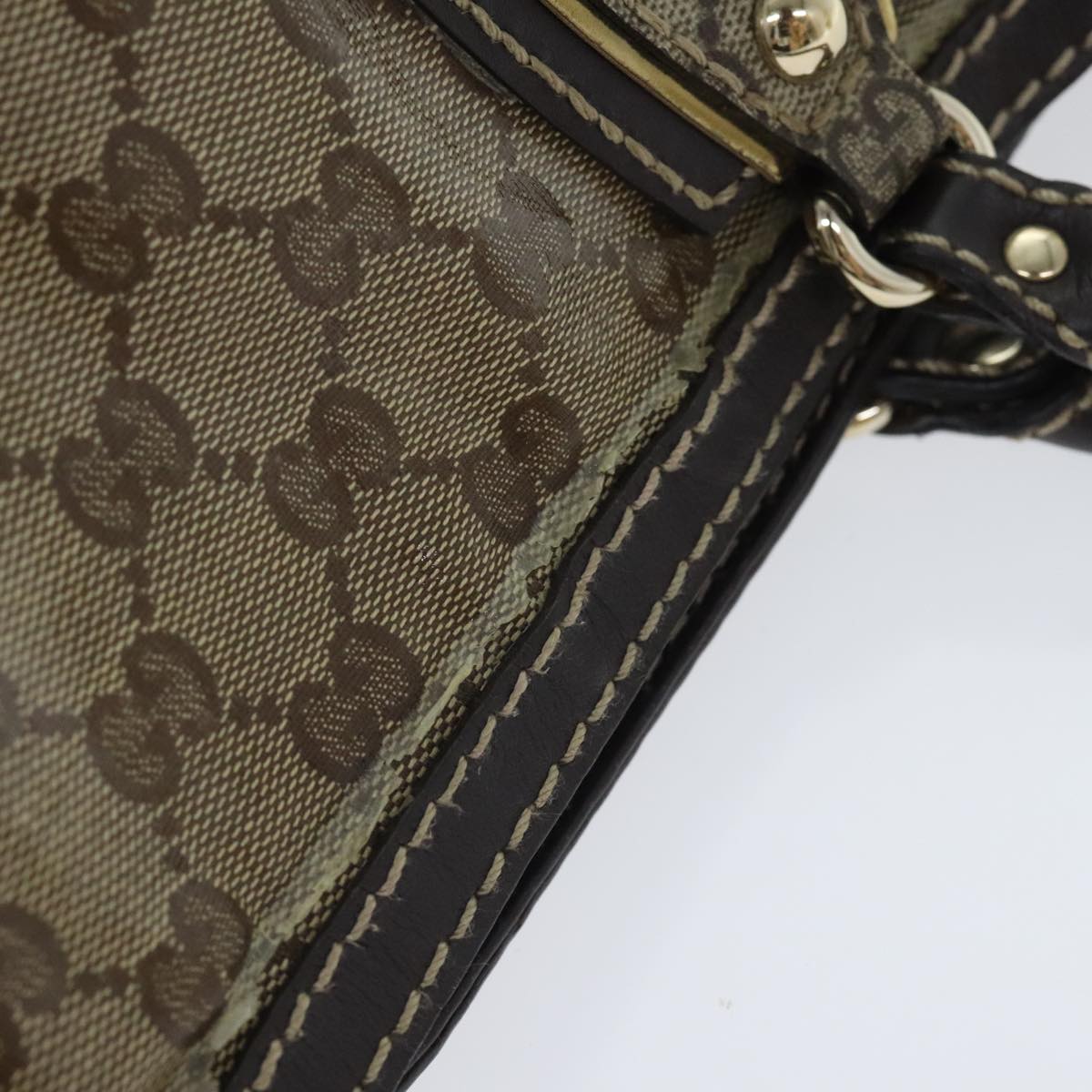 Gucci Gg Crystal Beige Canvas Tote Bag ()