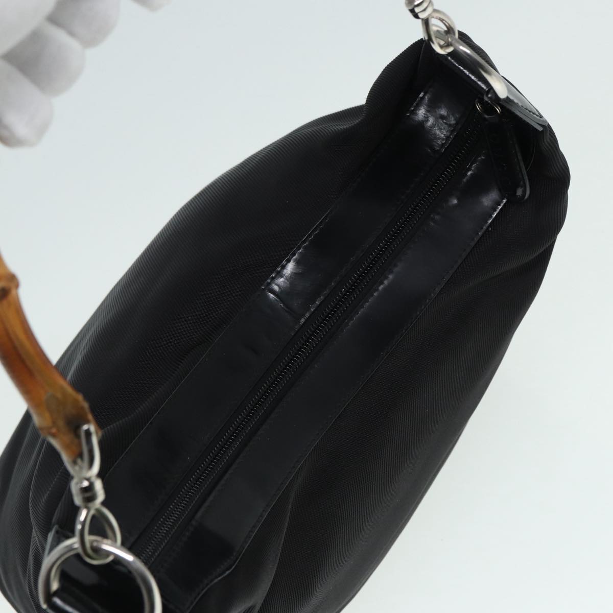 Gucci Bamboo Black Synthetic Shoulder Bag ()