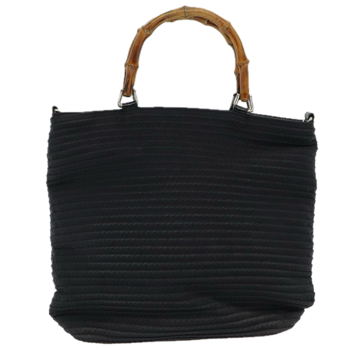 Gucci Bamboo Black Synthetic Handbag ()