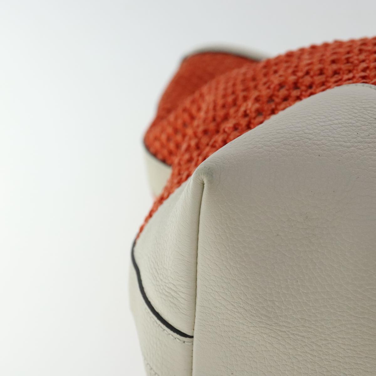 Gucci Bamboo Orange Canvas Shopper Bag ()