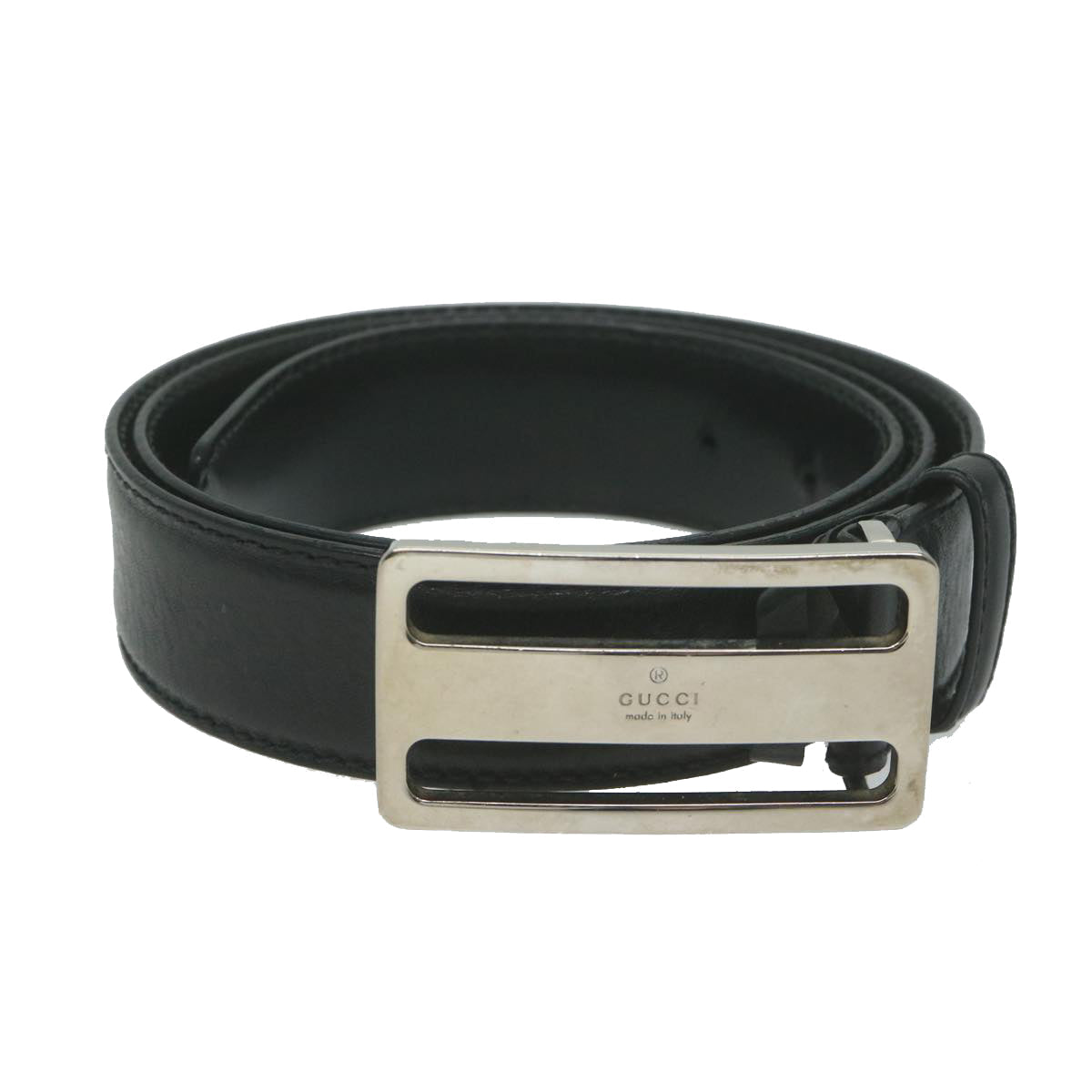 Gucci Black Leather Belt  ()