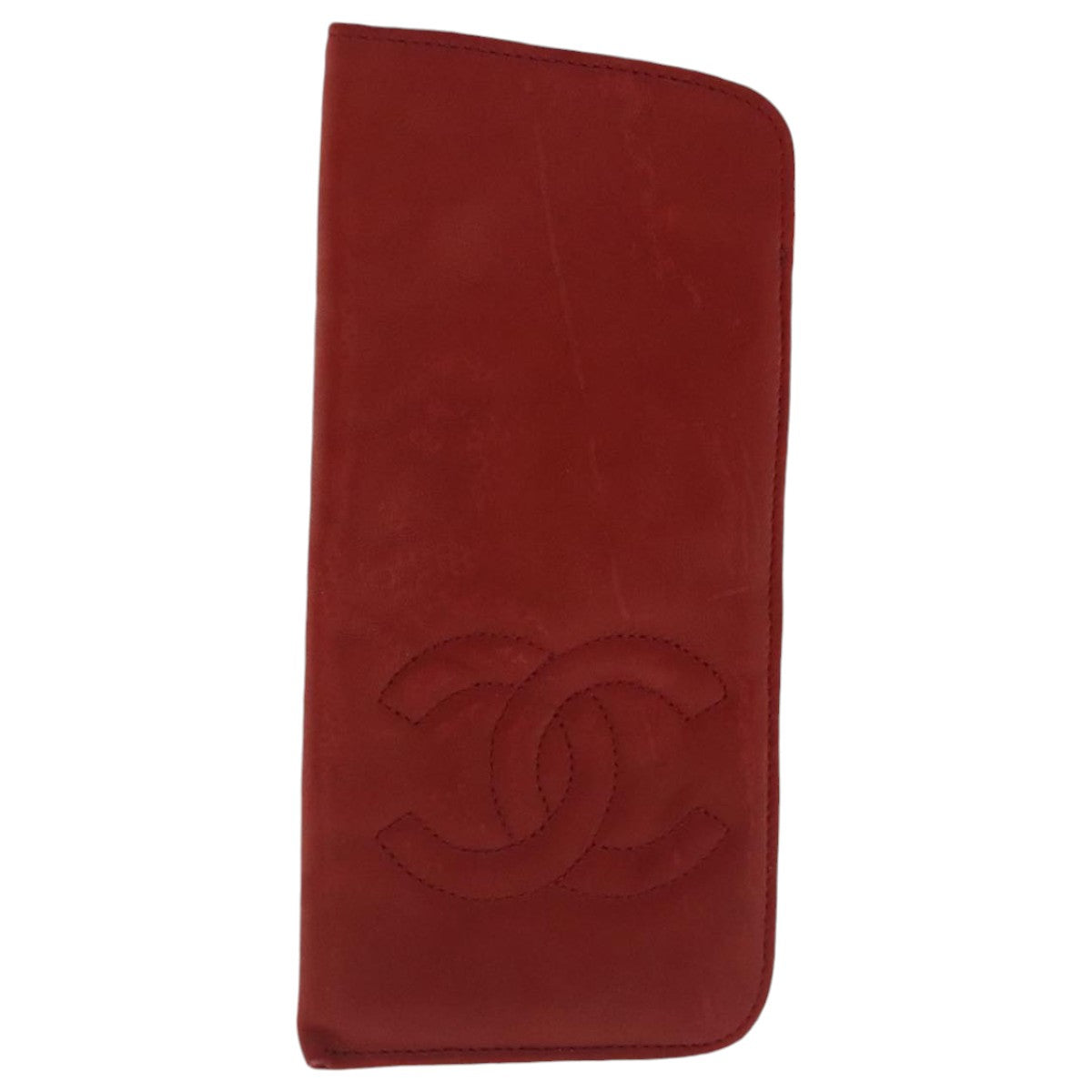 Chanel Red Leather Wallet  ()