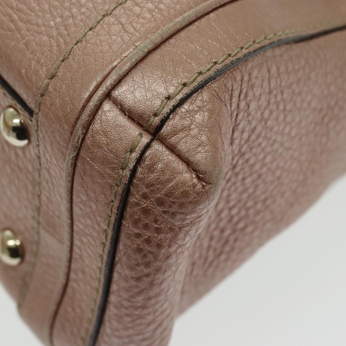 Gucci Bamboo Pink Leather Handbag ()