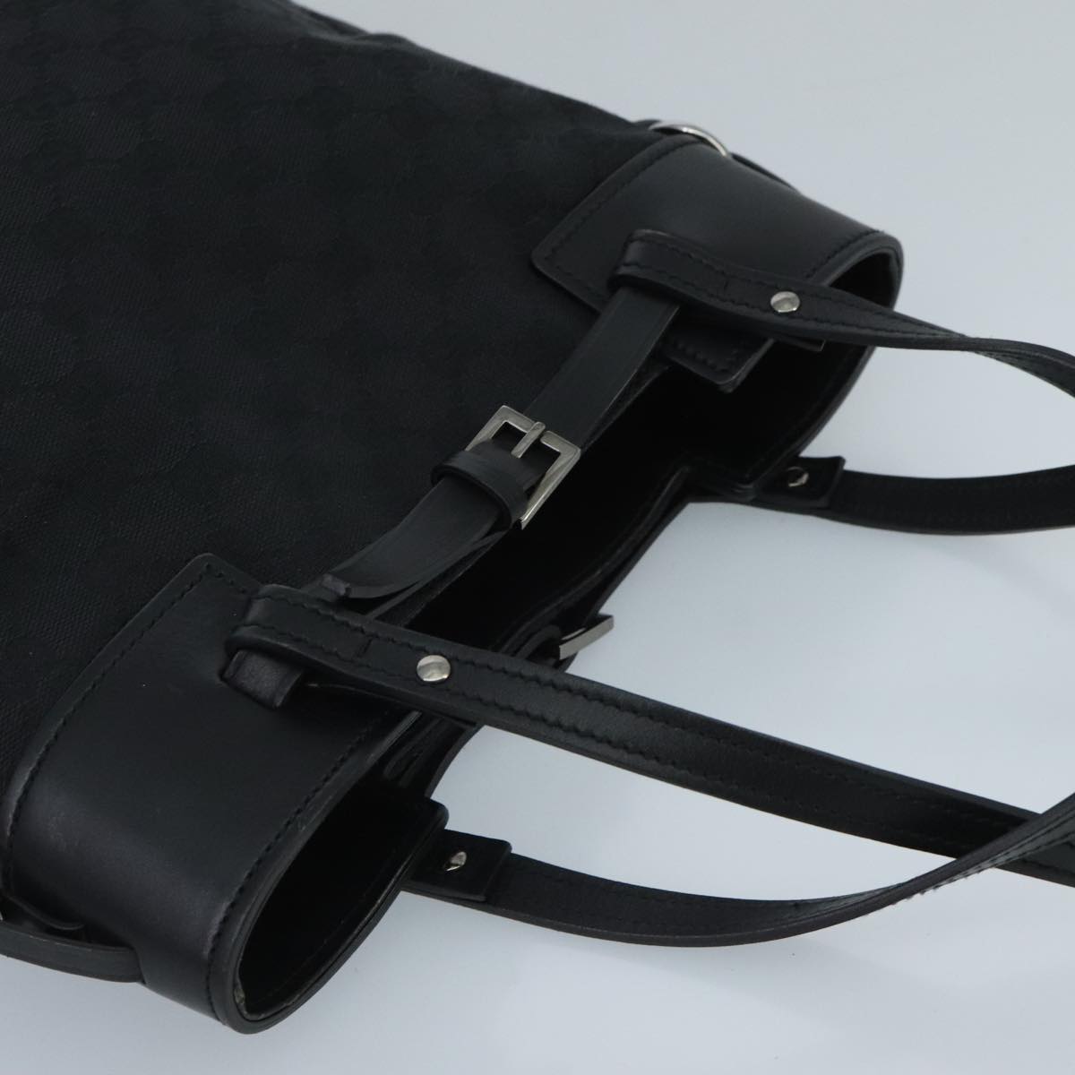 Gucci Black Canvas Tote Bag ()