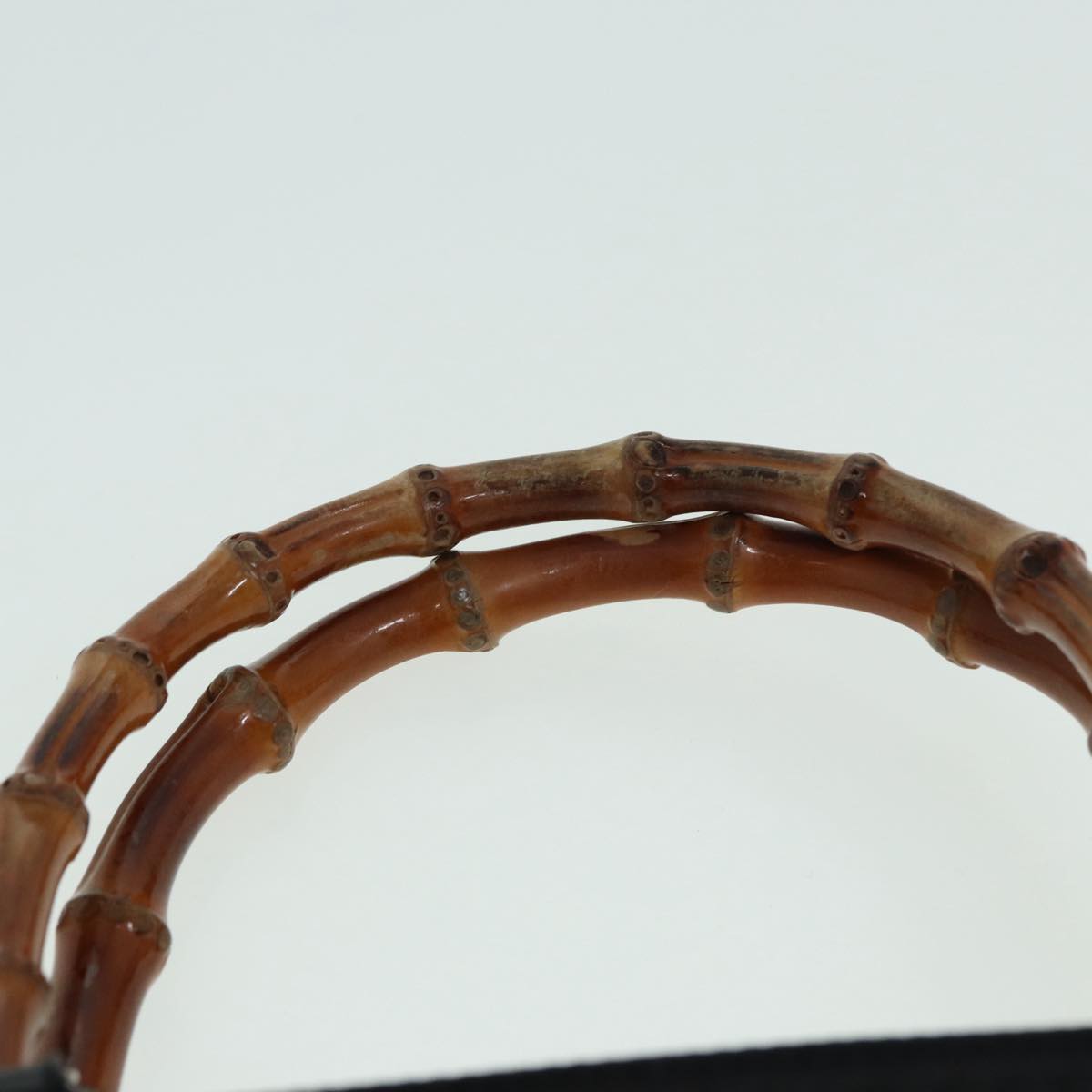 Gucci Bamboo Black Synthetic Shoulder Bag ()