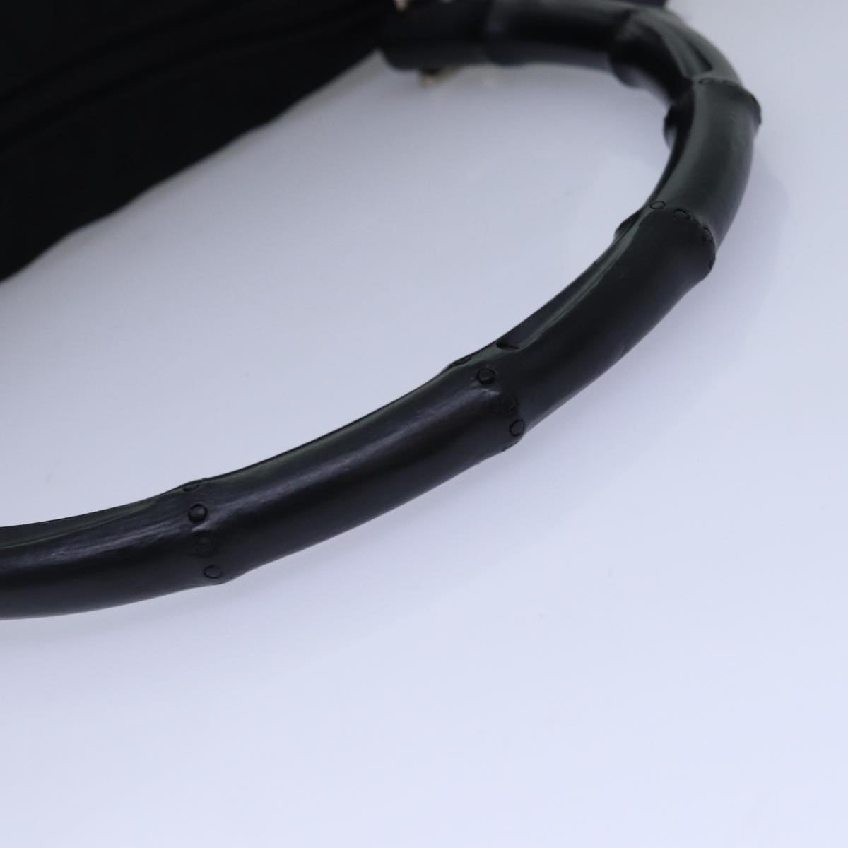 Gucci Bamboo Black Synthetic Shoulder Bag ()