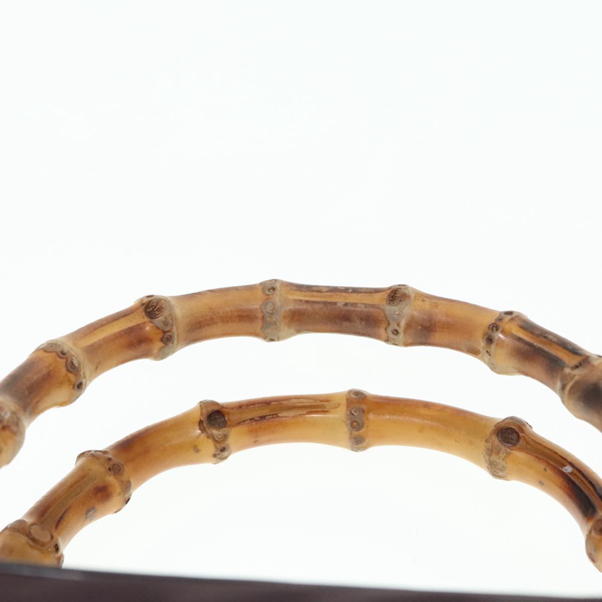 Gucci Bamboo Brown Synthetic Handbag ()