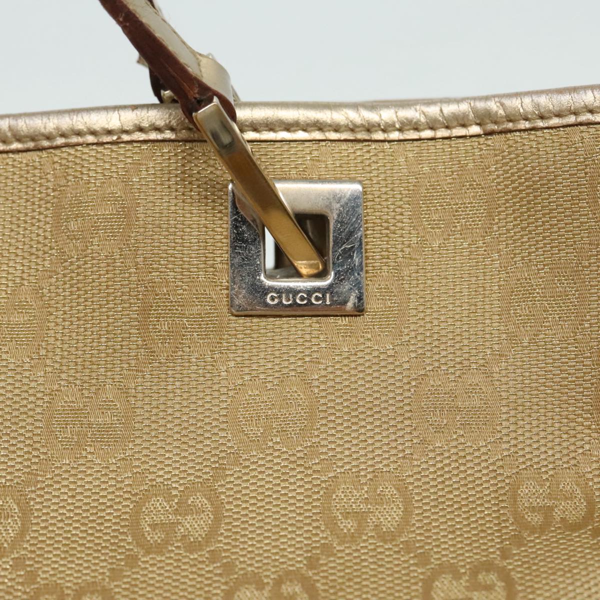Gucci Gg Canvas Gold Canvas Tote Bag ()