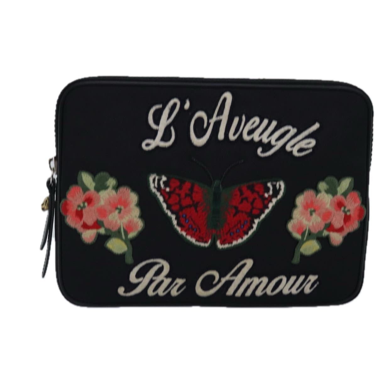 Gucci Techno Black Canvas Clutch Bag ()