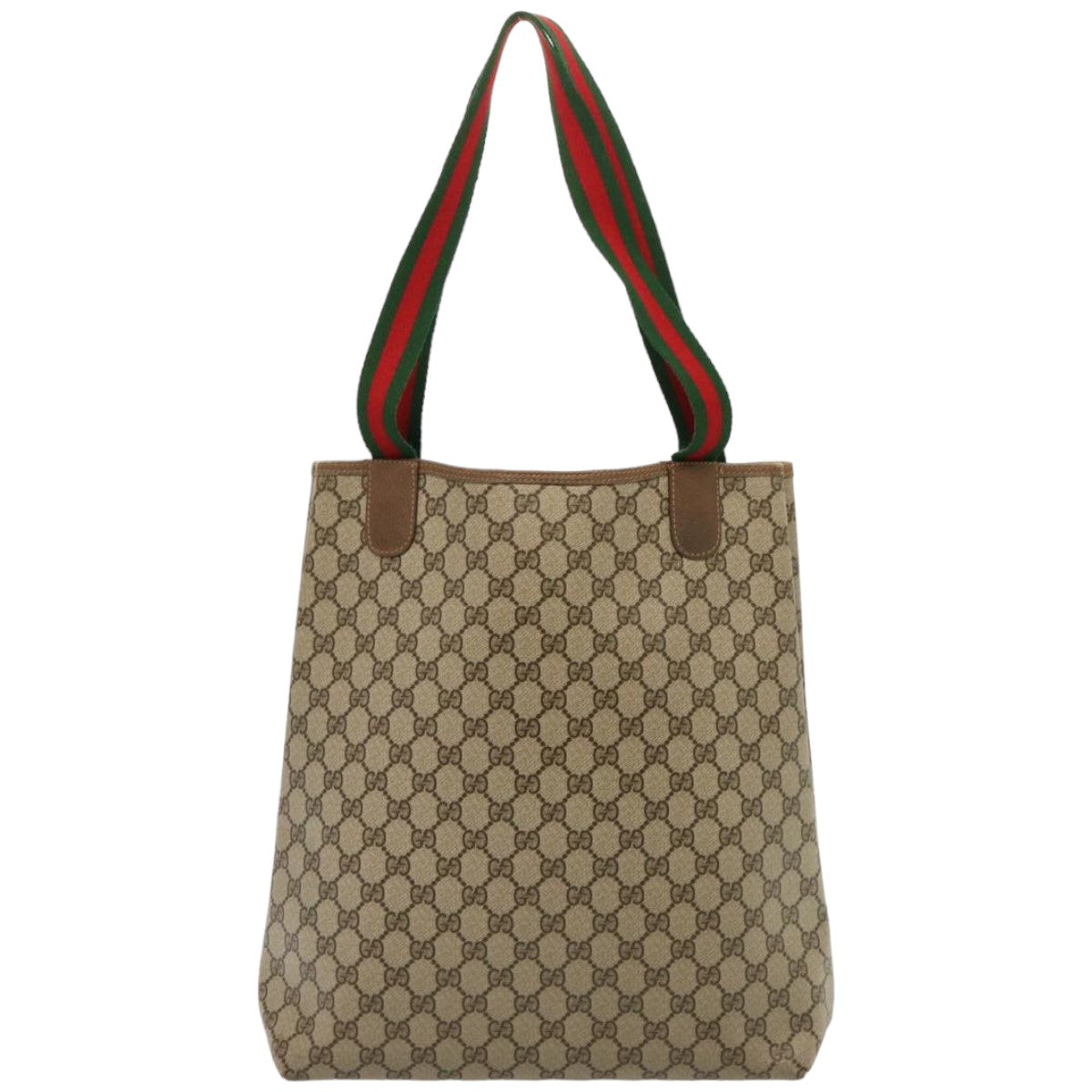 Gucci Sherry Beige Canvas Tote Bag ()