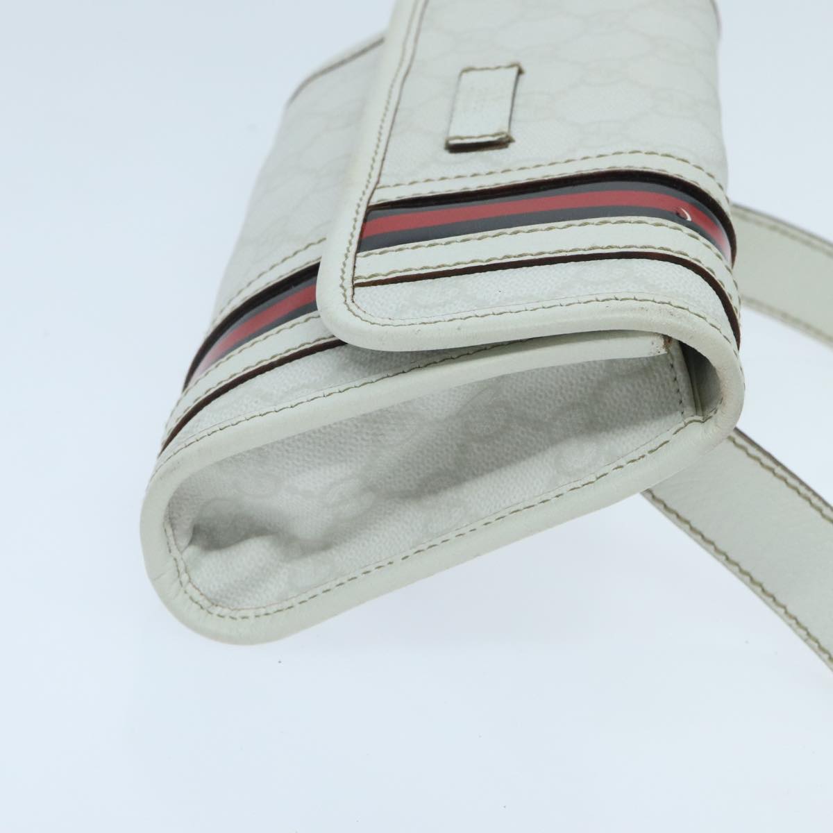 Gucci Sherry White Canvas Shoulder Bag ()
