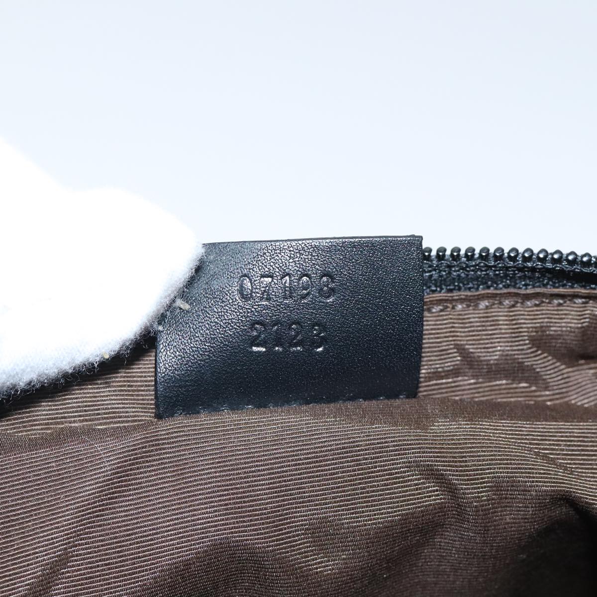 Gucci Baguette Black Canvas Clutch Bag ()