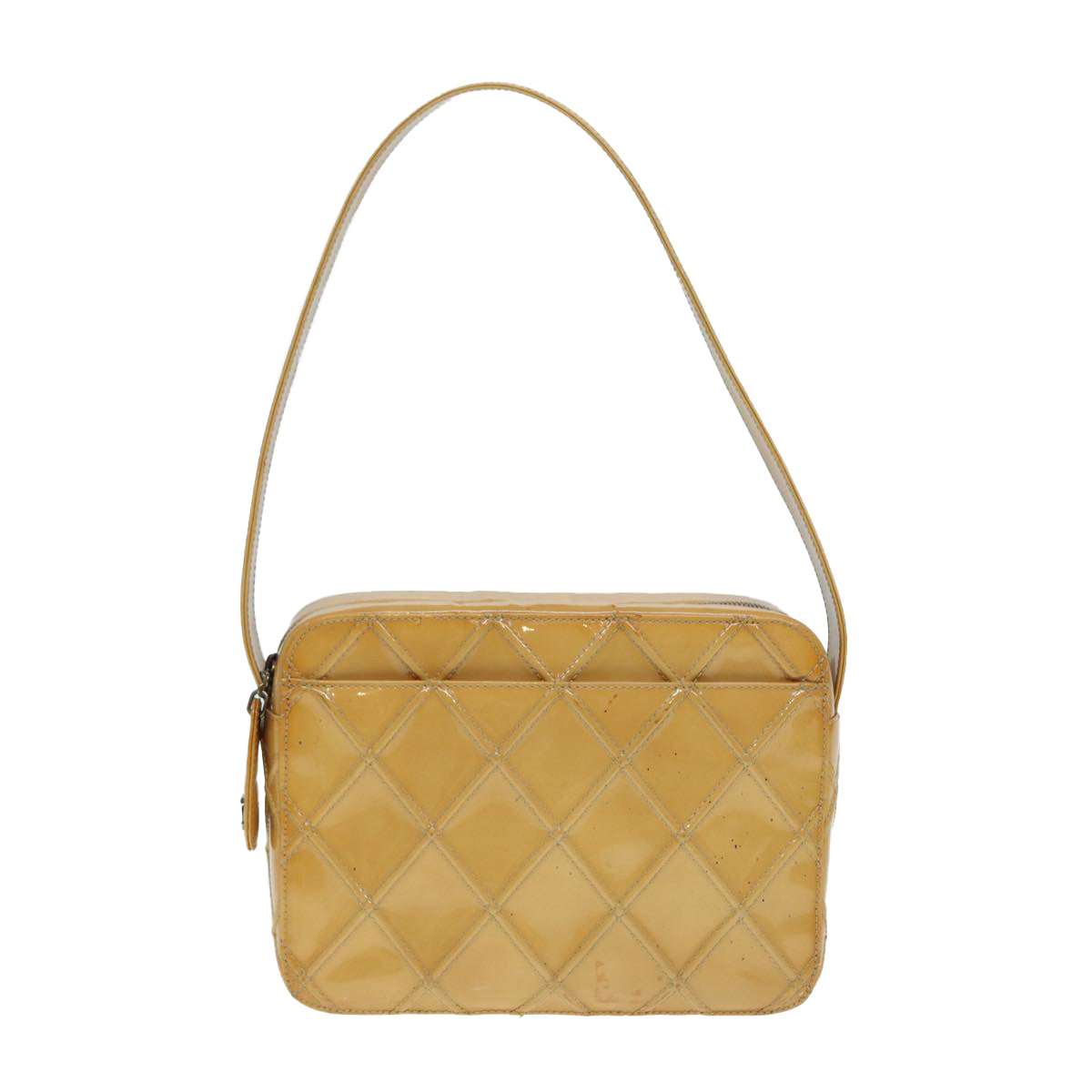Chanel Yellow Leather Shoulder Bag ()