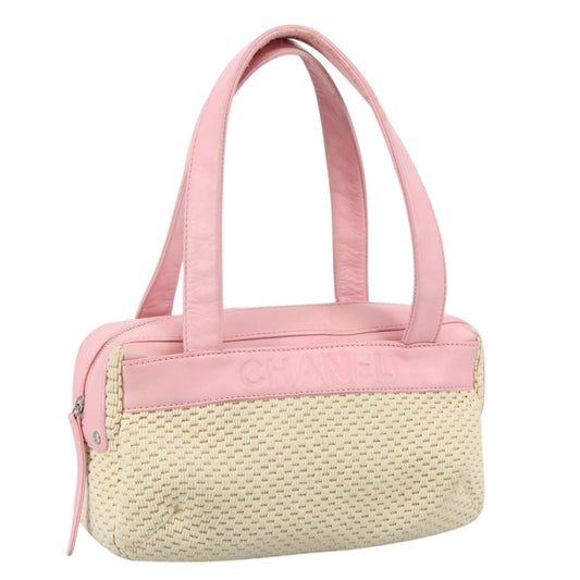 Chanel Beige Cotton Handbag ()