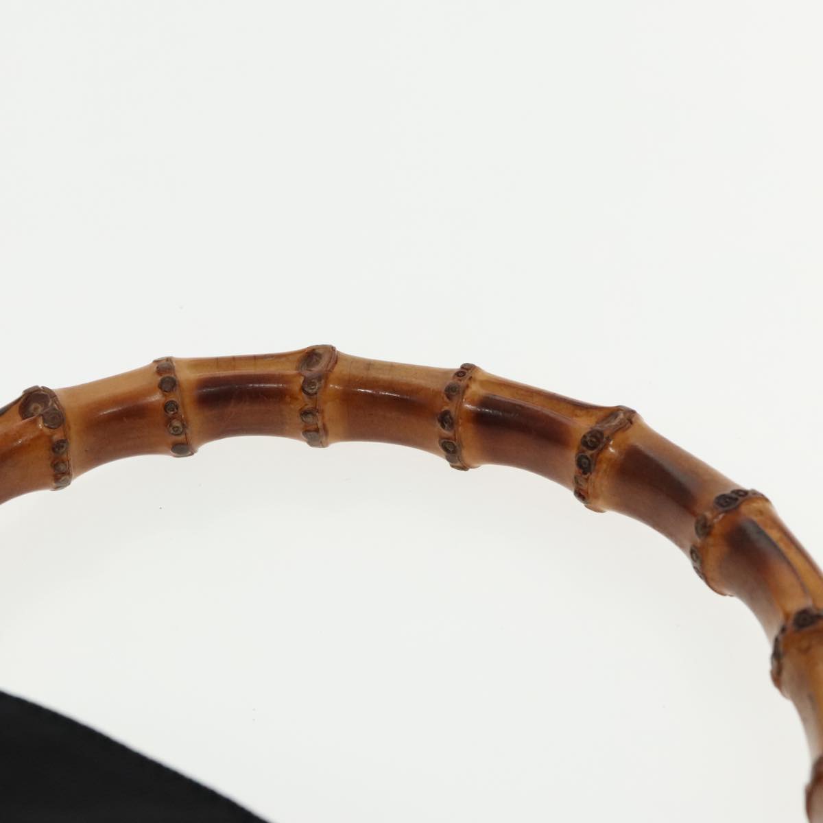 Gucci Bamboo Black Synthetic Handbag ()