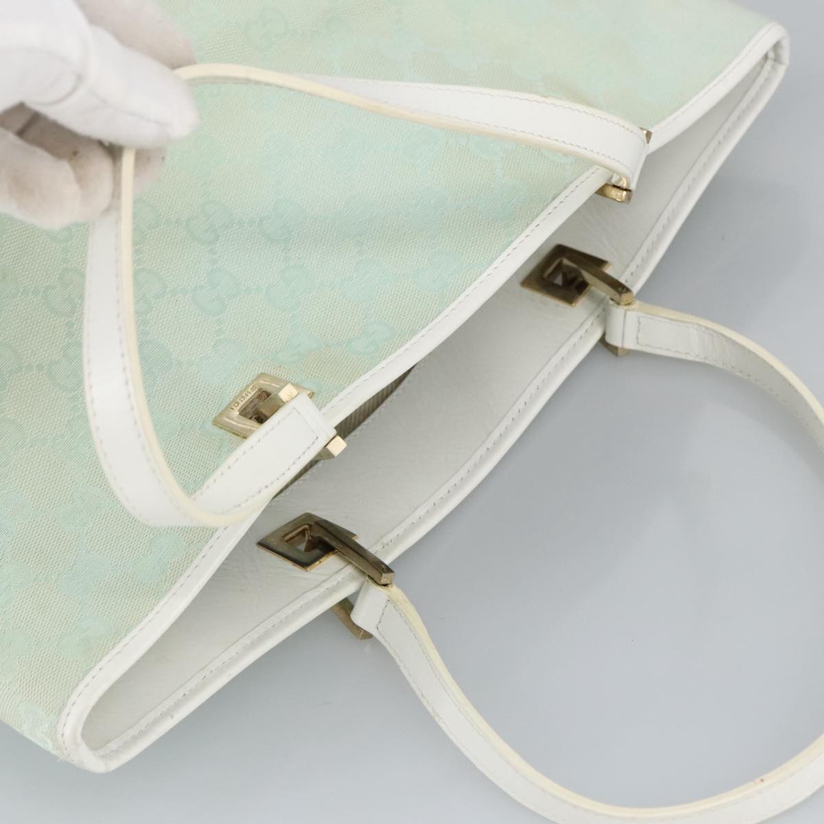 Gucci Blue Canvas Tote Bag ()