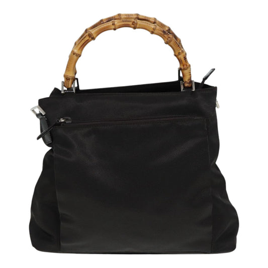 Gucci Bamboo Brown Synthetic Handbag ()