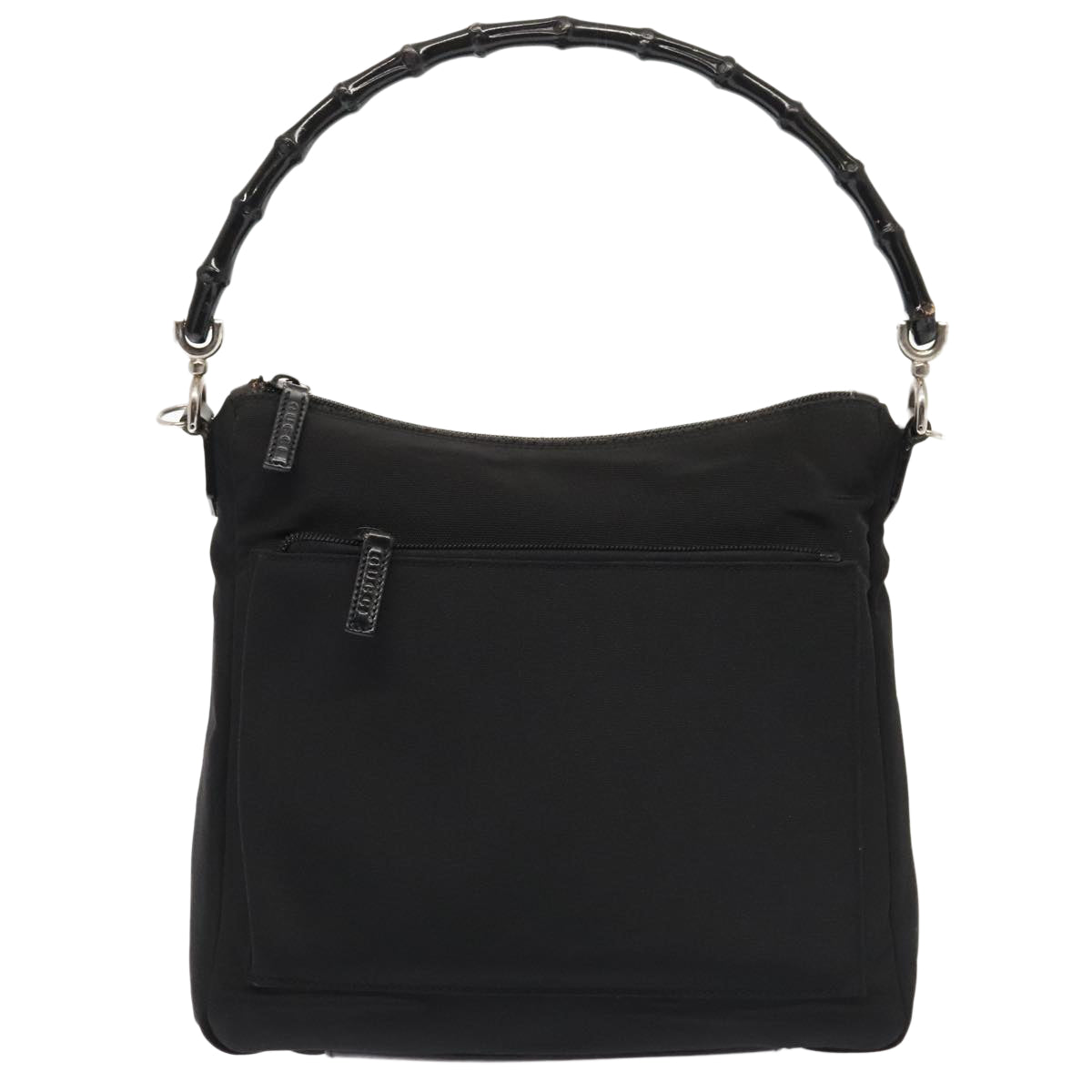 Gucci Bamboo Black Synthetic Handbag ()
