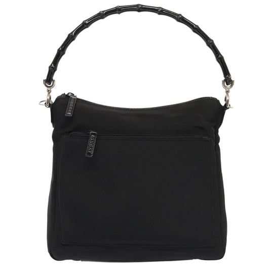 Gucci Bamboo Black Synthetic Handbag ()
