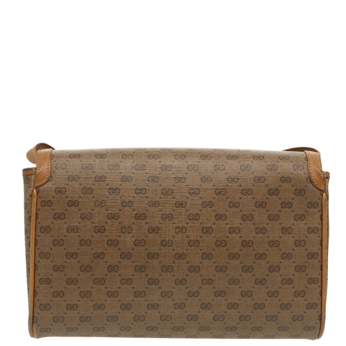Gucci Micro Small Gg Canvas Brown Canvas Shoulder Bag ()