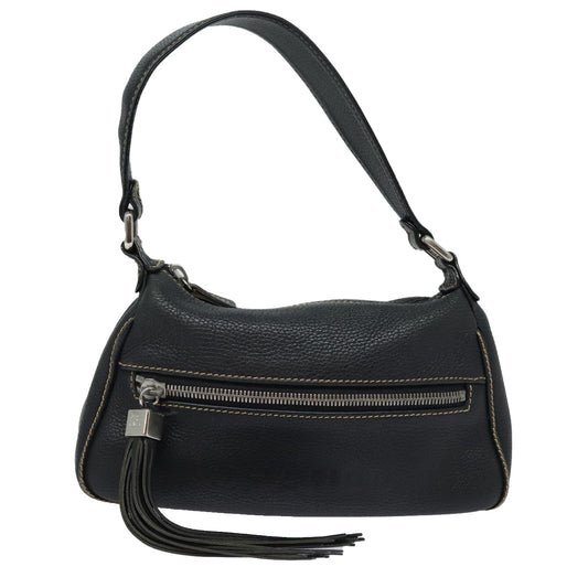 Chanel - Black Leather Shoulder Bag ()