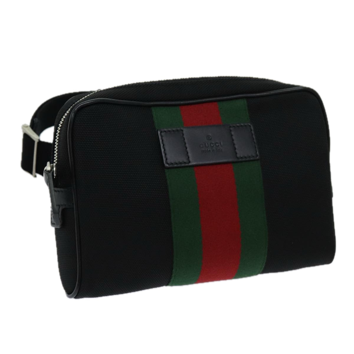 Gucci Black Canvas Shoulder Bag ()