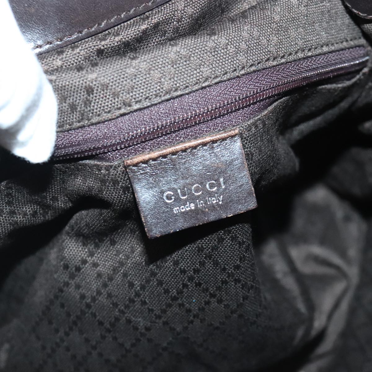 Gucci Bamboo Brown Synthetic Handbag ()