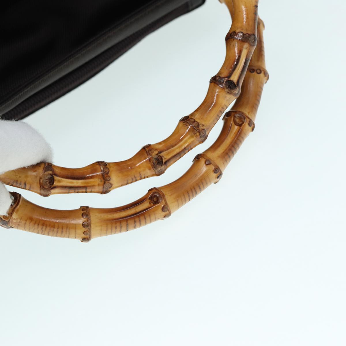 Gucci Bamboo Brown Synthetic Handbag ()