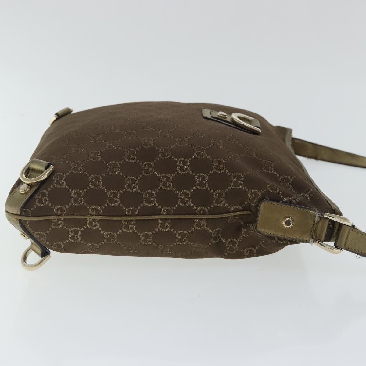Gucci Abbey Brown Canvas Shoulder Bag ()