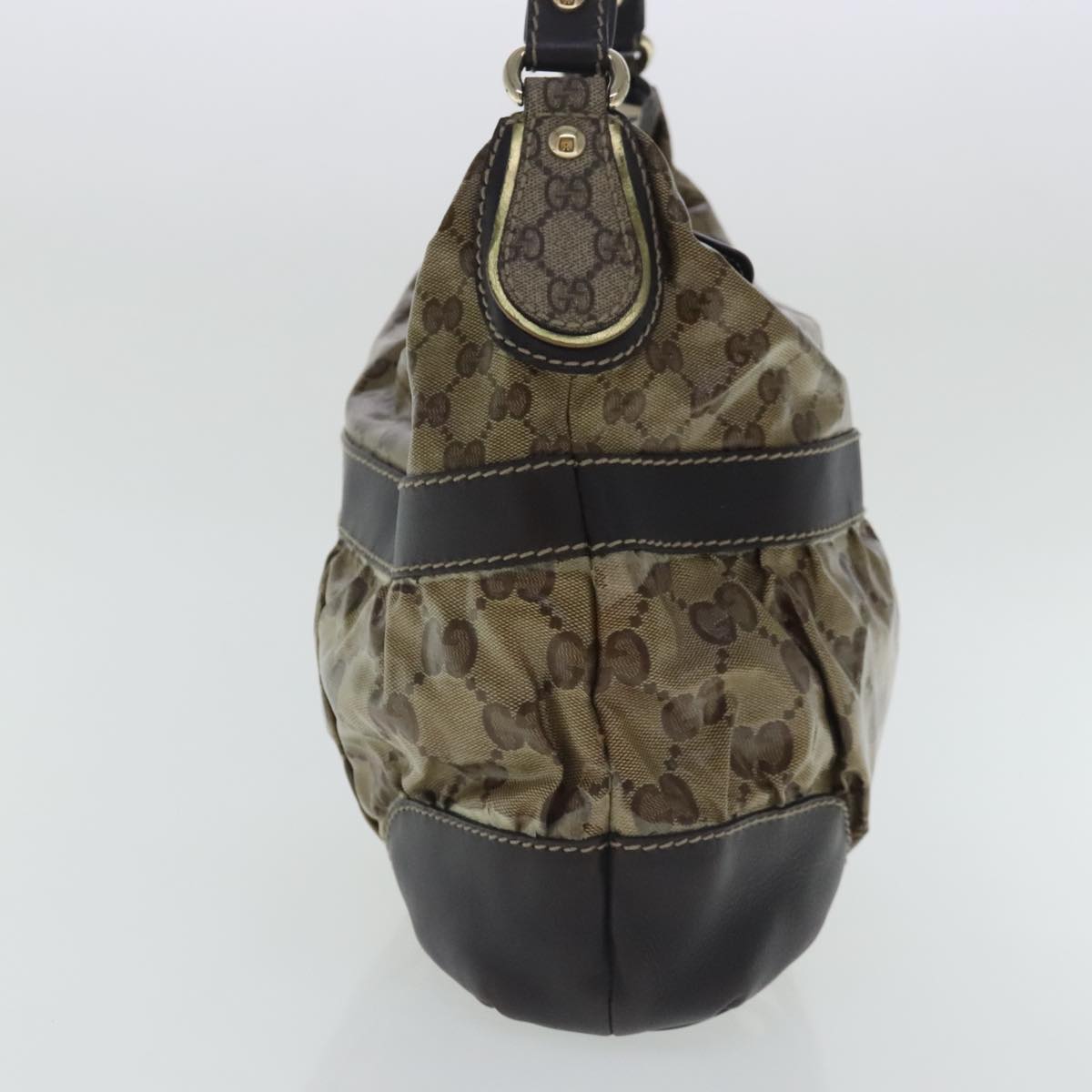 Gucci Gg Crystal Beige Canvas Shoulder Bag ()