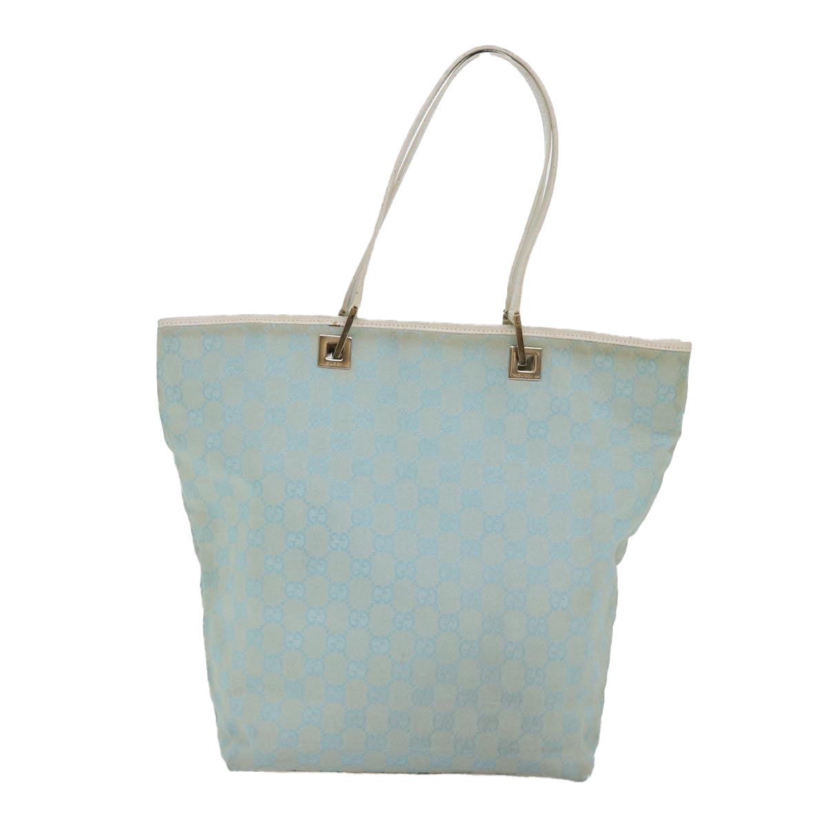 Gucci Gg Canvas Blue Canvas Tote Bag ()