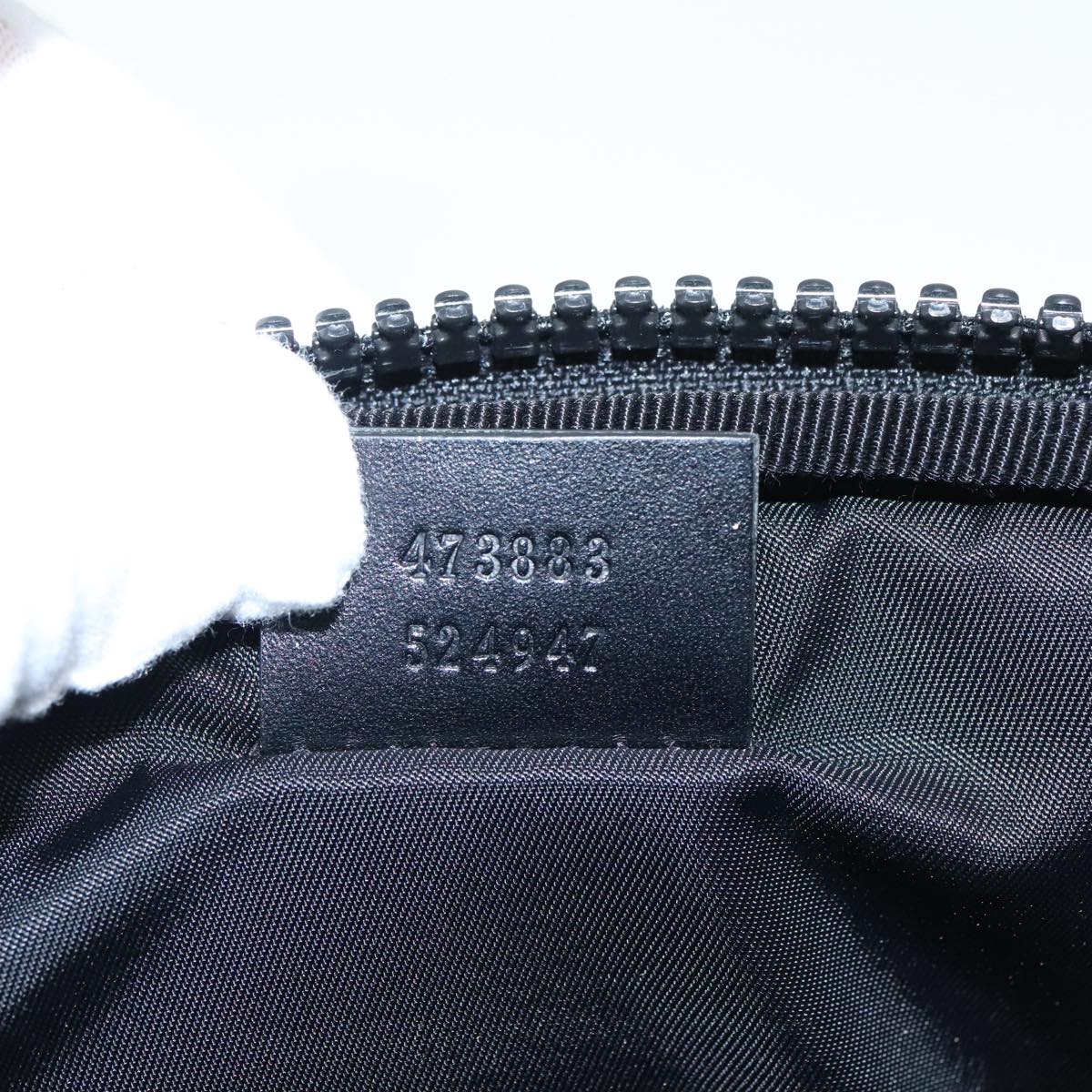 Gucci Clutch Bag Black Canvas Clutch Bag ()