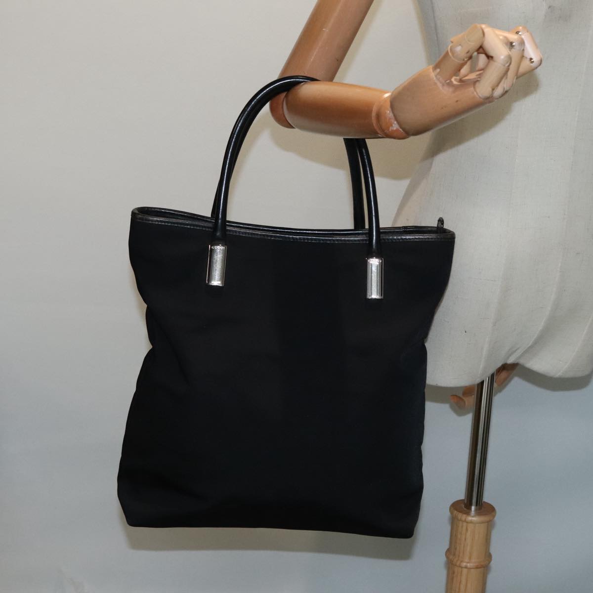 Gucci Black Canvas Tote Bag ()