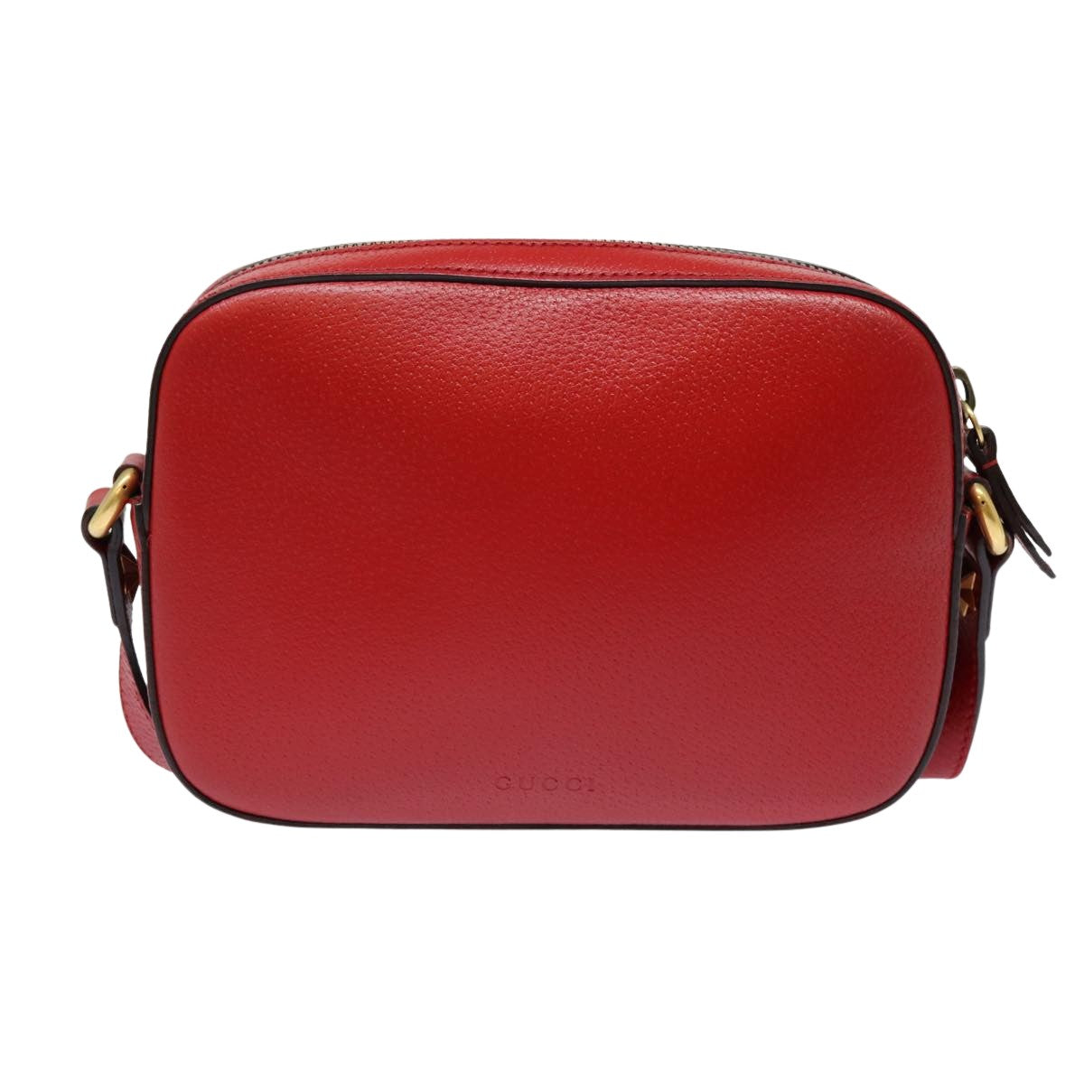 Gucci Animalier Red Leather Shoulder Bag ()