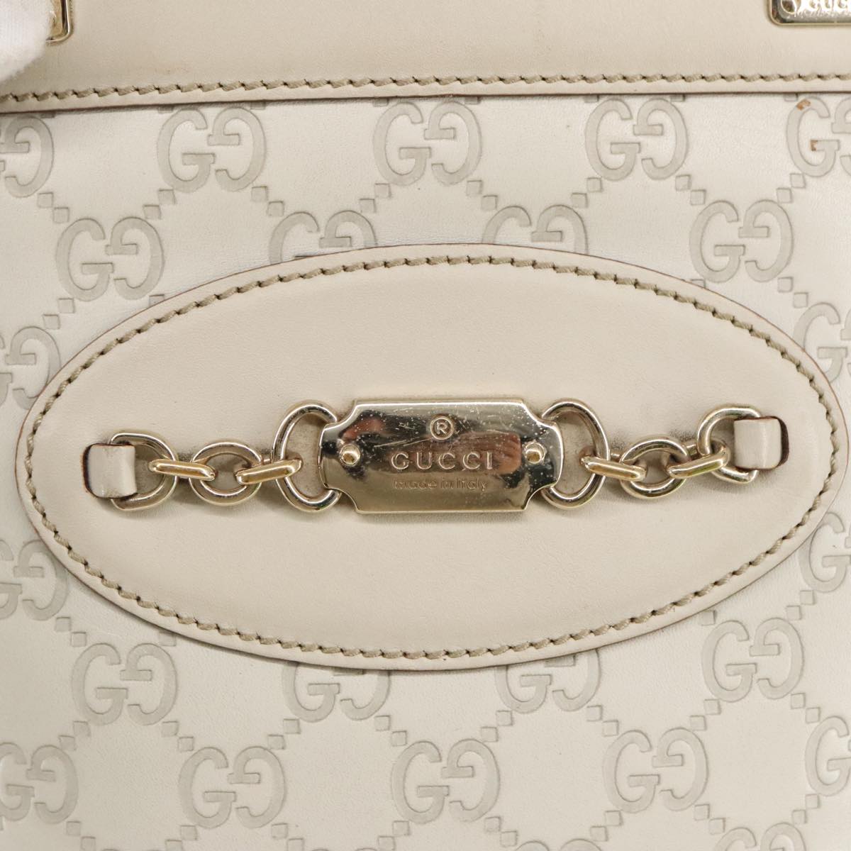 Gucci Guccissima White Leather Shoulder Bag ()