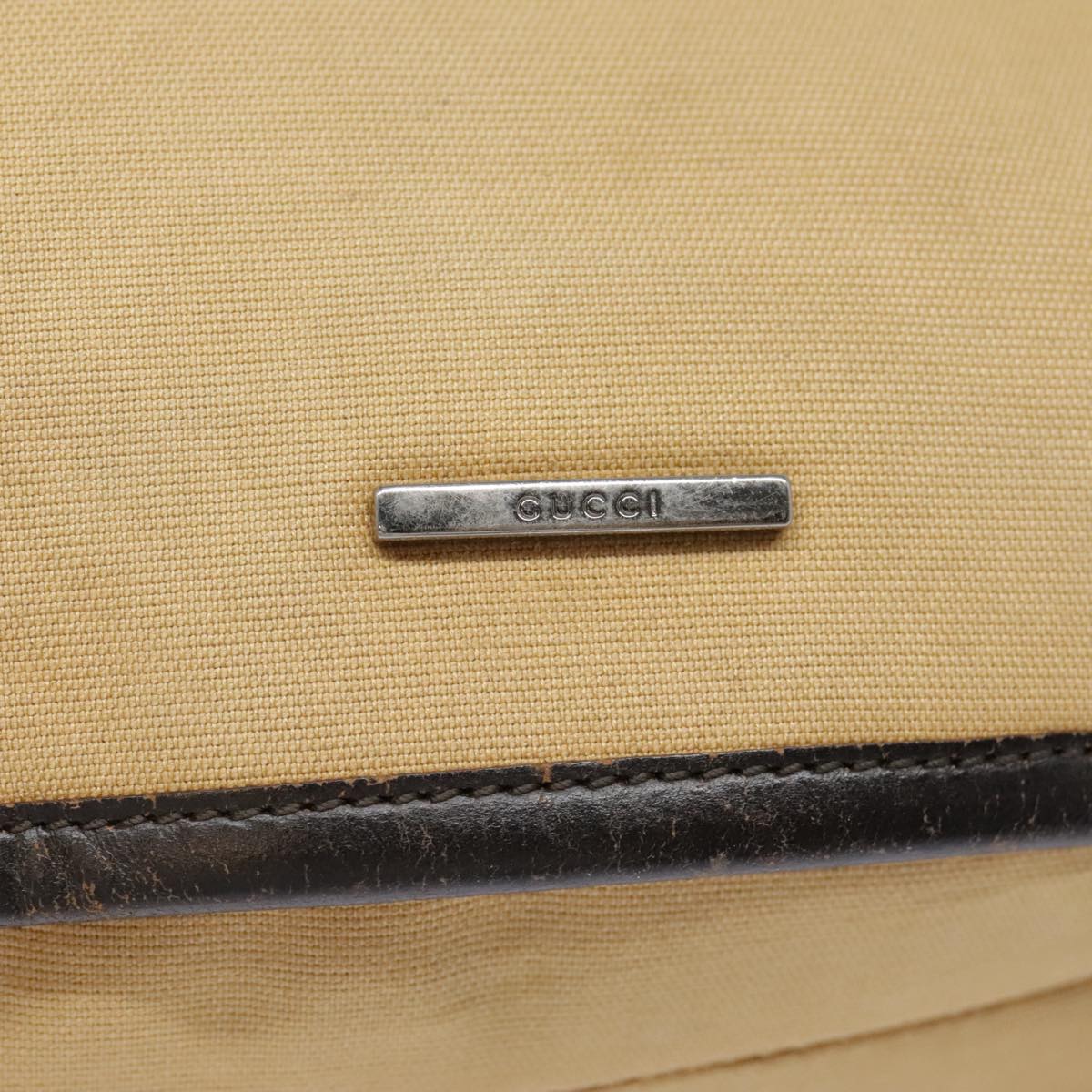 Gucci Beige Canvas Shoulder Bag ()