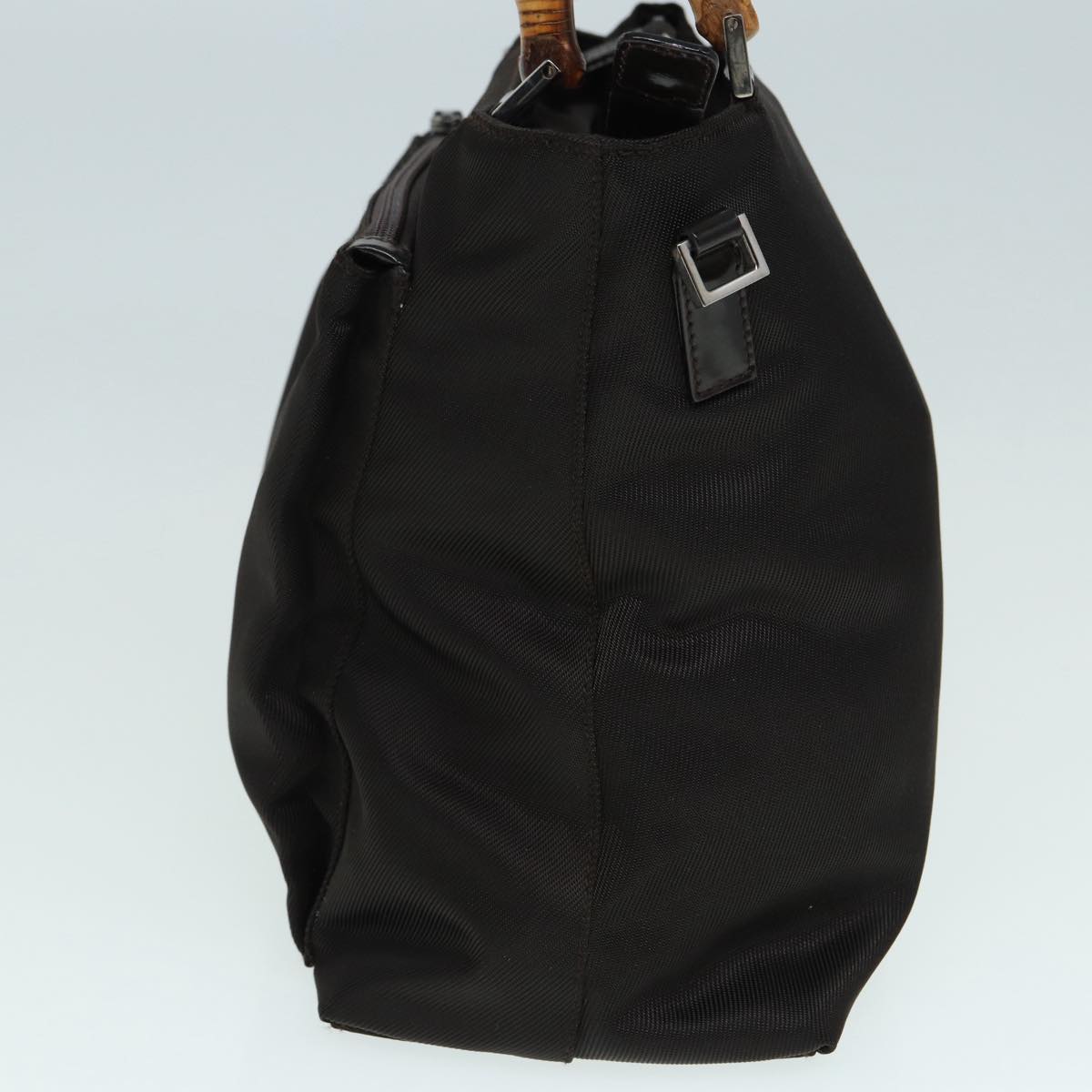 Gucci Bamboo Brown Synthetic Handbag ()